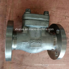 API602 150lb forjou a válvula de verificação de aço inoxidável da extremidade da flange F304